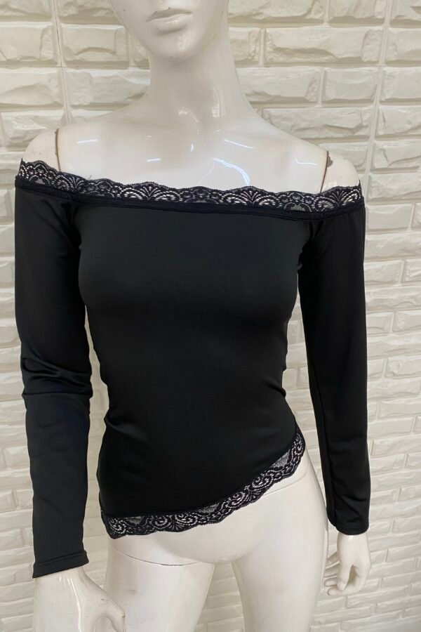 MANGA LARGA DENISE LYCRA PUNTILLA