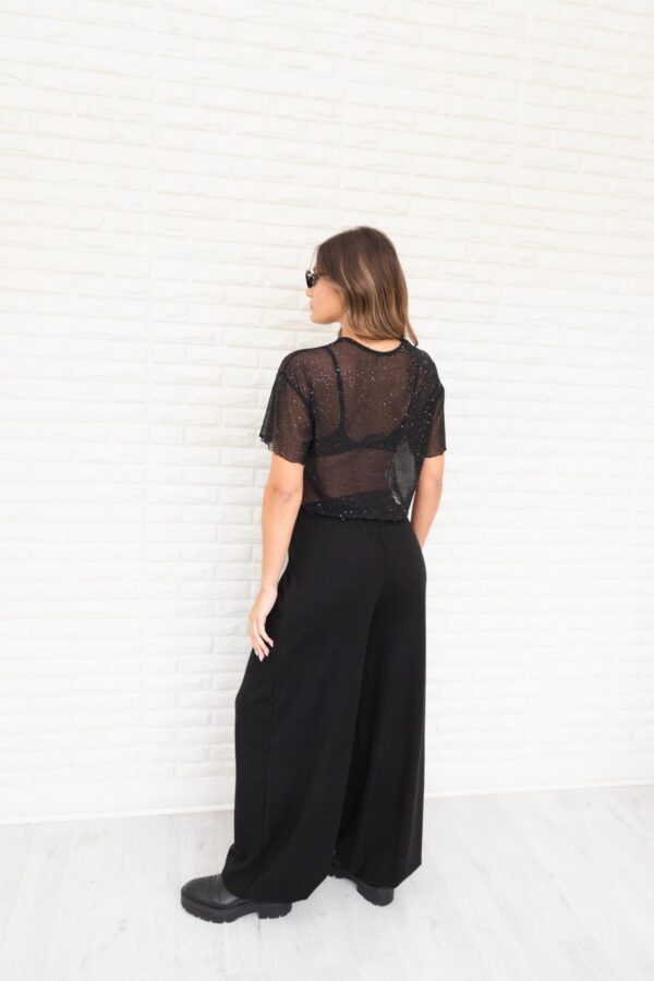 REMERA OVERSIZE TUL BRILLOS