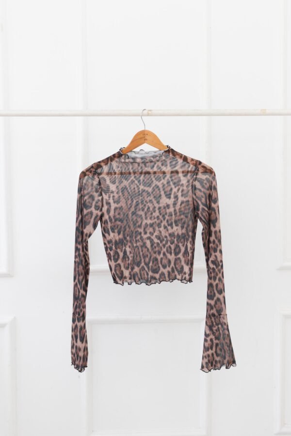 POLERA JULIETA TUL ANIMAL PRINT