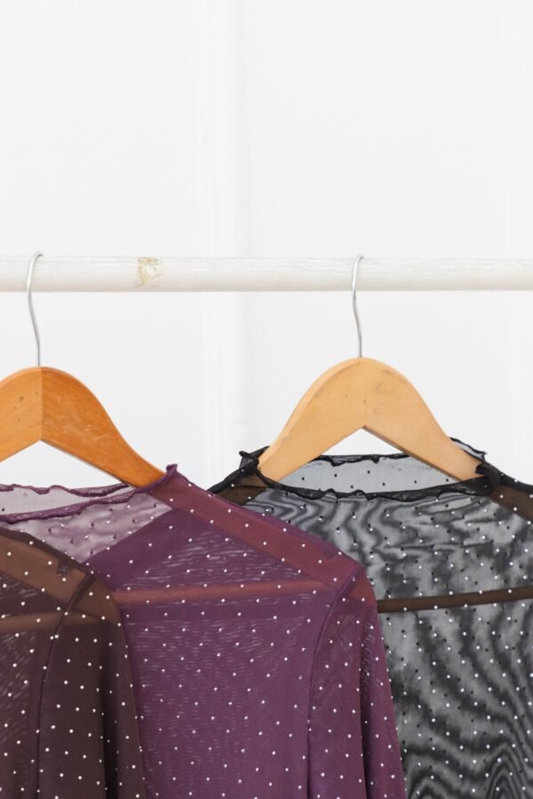 POLERA LISA TUL STRASS