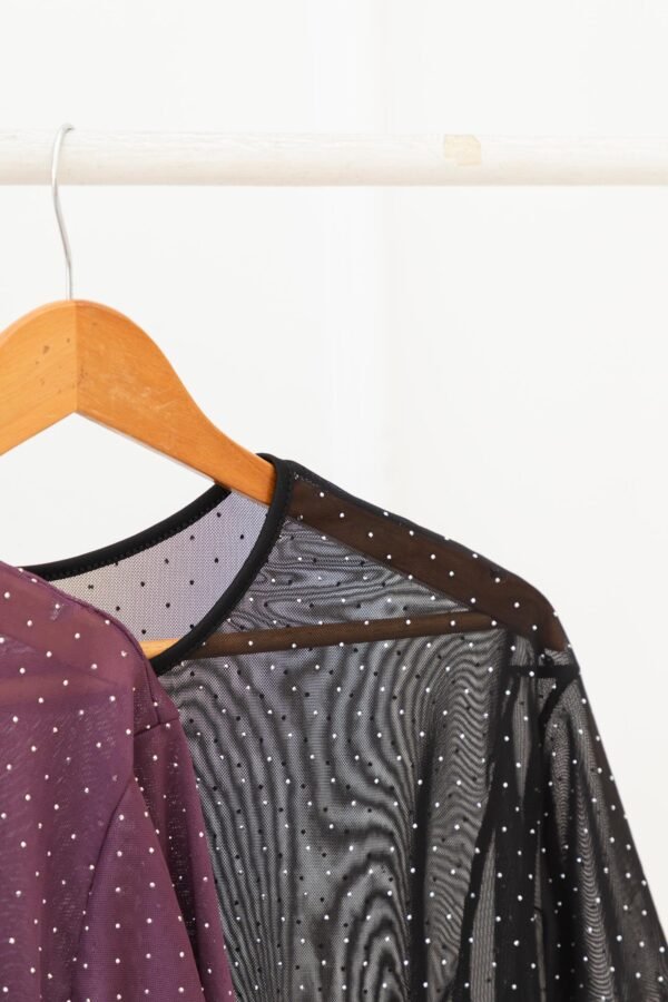 REMERA OVERSIZE TUL STRASS