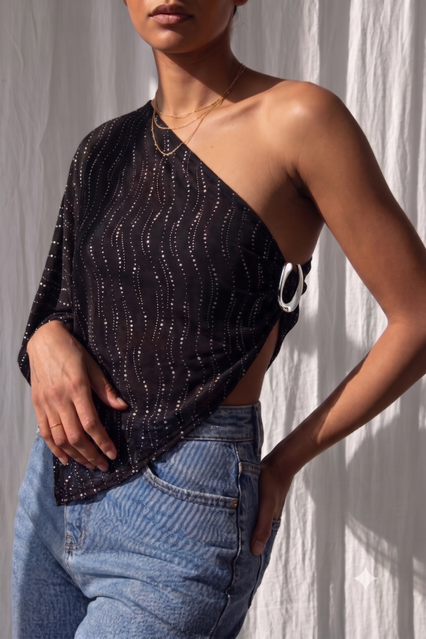 PONCHO BEATRIZ LYCRA GOTAS