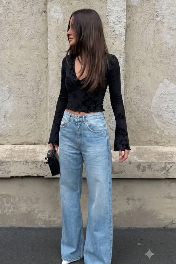 MANGA LARGA SELMA LYCRA VELVET