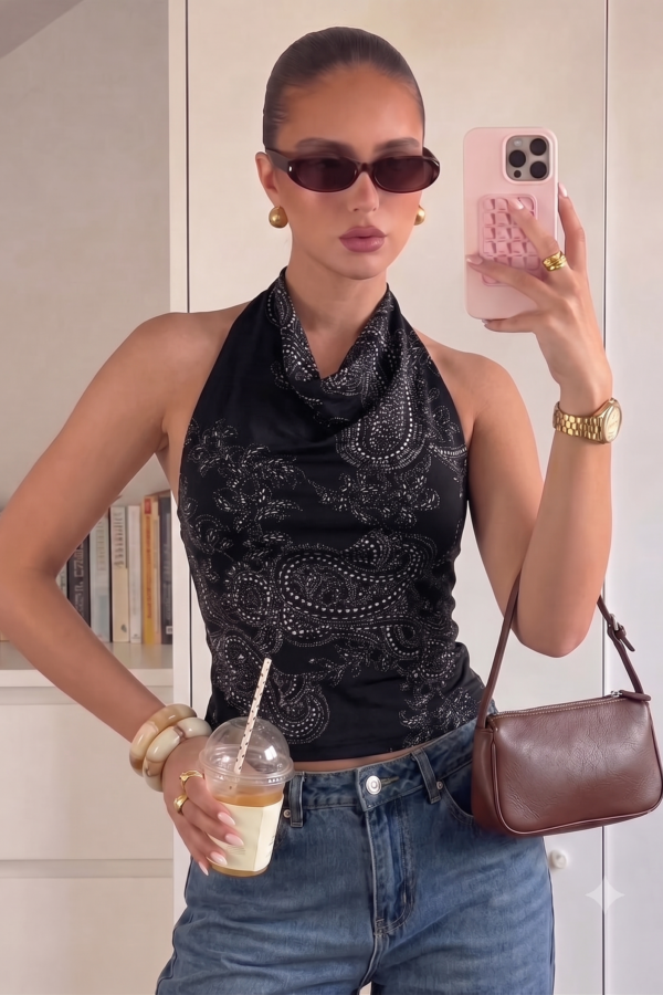 TOP LUZ LYCRA ARABESCOS