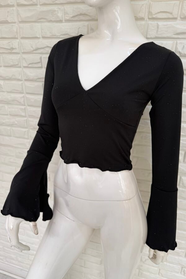 MANGA LARGA SELMA LYCRA DIAMANTES
