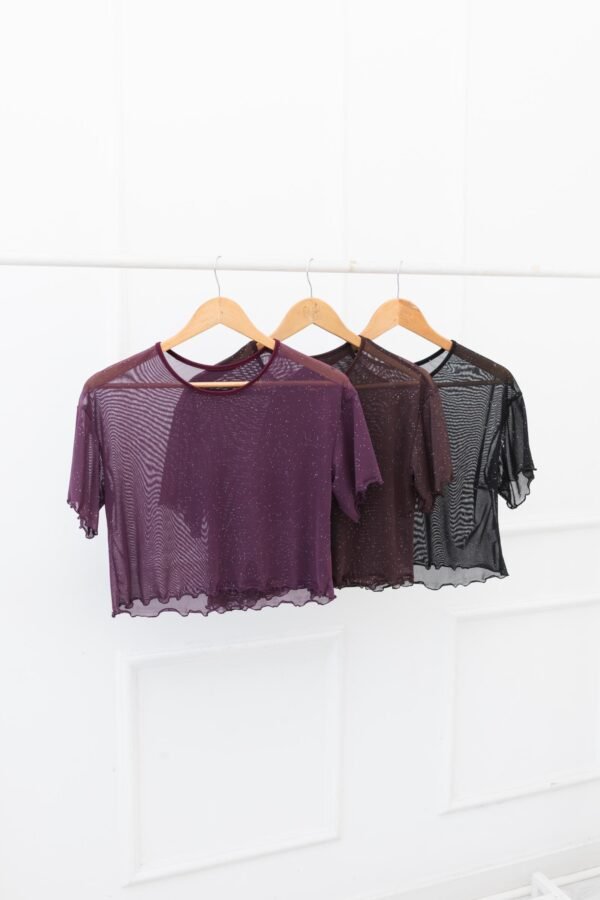 REMERA OVERSIZE TUL BRILLOS