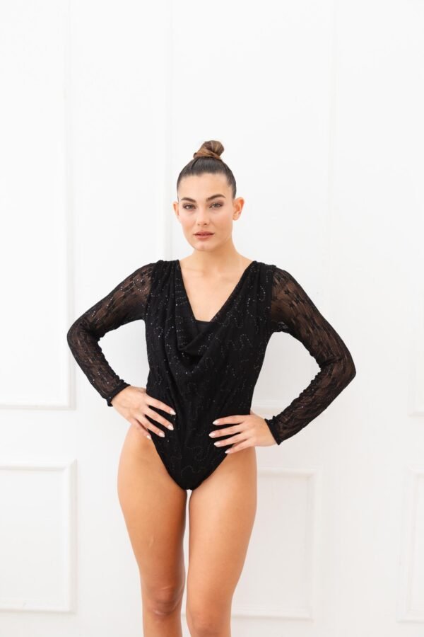 BODY PRISCILA CON FORRO ENCAJE LENTEJUELAS