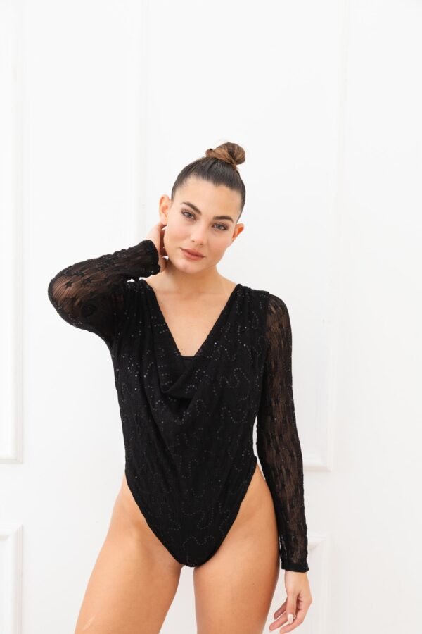 BODY PRISCILA CON FORRO ENCAJE LENTEJUELAS