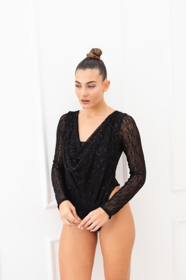 BODY PRISCILA CON FORRO ENCAJE LENTEJUELAS