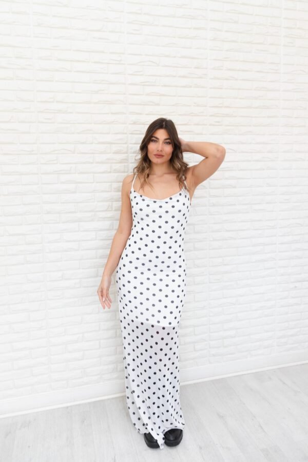 VESTIDO MERCEDES TUL LUNARES