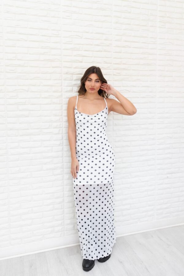 VESTIDO MERCEDES TUL LUNARES