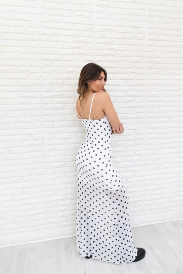 VESTIDO MERCEDES TUL LUNARES