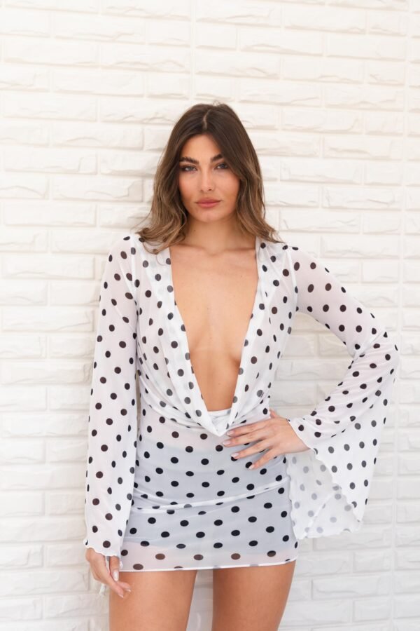VESTIDO ELECTRA TUL LUNARES