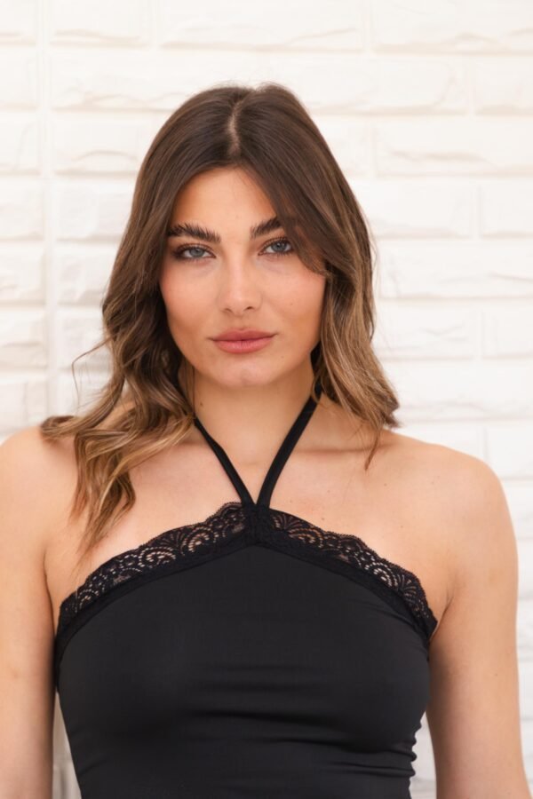 TOP BIANCA LYCRA PUNTILLA