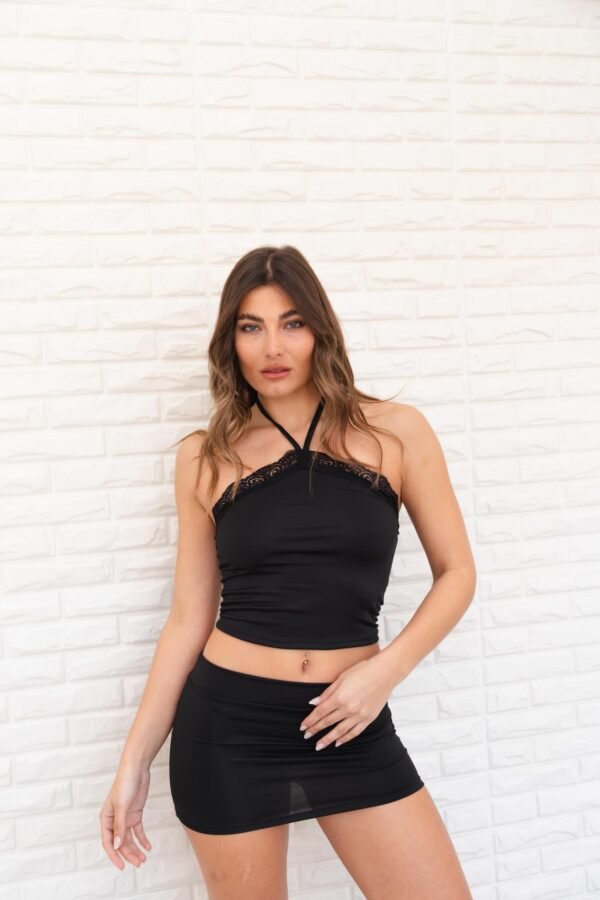 TOP BIANCA LYCRA PUNTILLA