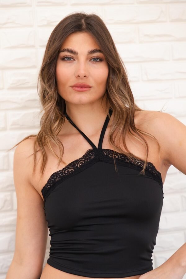 TOP BIANCA LYCRA PUNTILLA