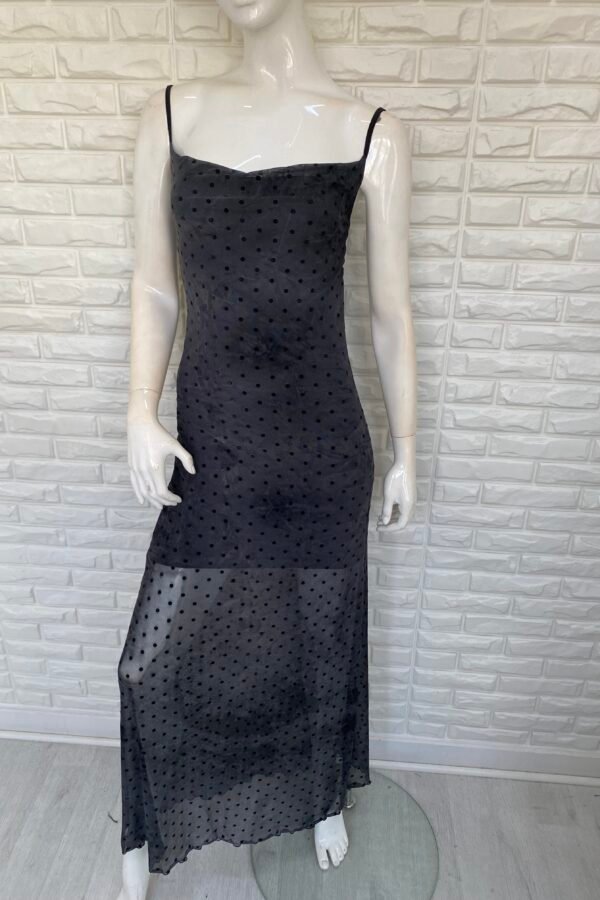 VESTIDO MERCEDES TUL LUNARES BATIK