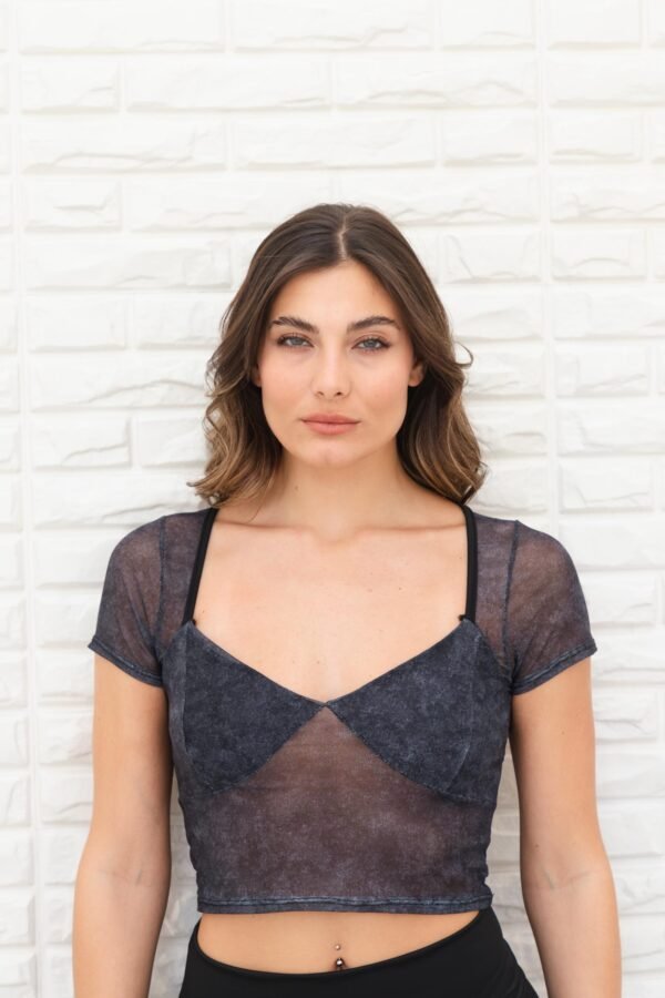 TOP SUSI TUL DENIM