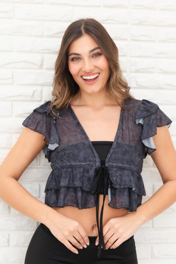 TOP ANGELA TUL DENIM