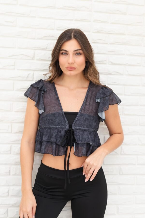 TOP ANGELA TUL DENIM