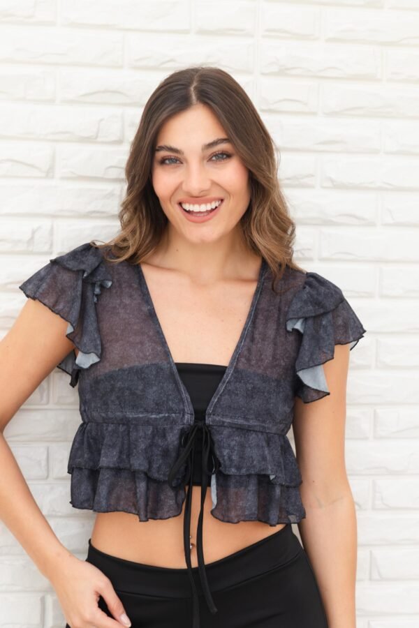 TOP ANGELA TUL DENIM