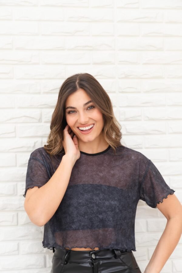 REMERA OVERSIZE TUL DENIM