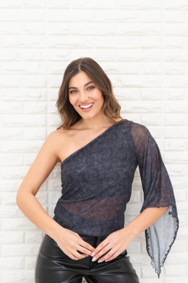 TOP RIHANA TUL DENIM