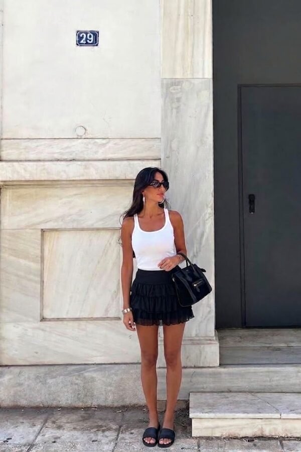 SHORT POLLERA TUL LYCRA