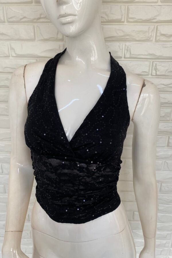 TOP SILVINA TUL LENTEJUELAS