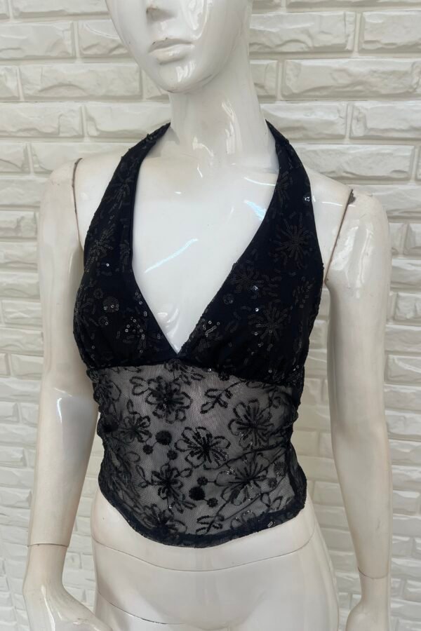 TOP SILVINA FLOR LENTEJUELAS