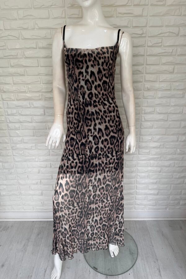 VESTIDO MERCEDES TUL ANIMAL PRINT