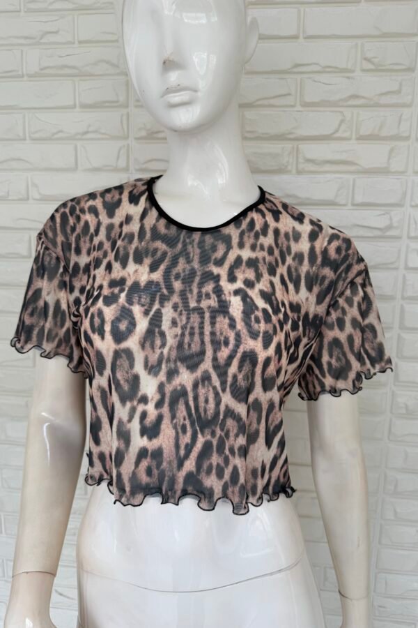 REMERA OVERSIZE TUL ANIMAL PRINT