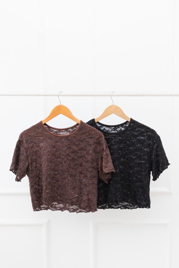REMERA OVERSIZE TUL LENTEJUELAS