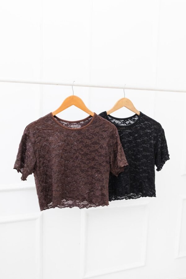 REMERA OVERSIZE TUL LENTEJUELAS