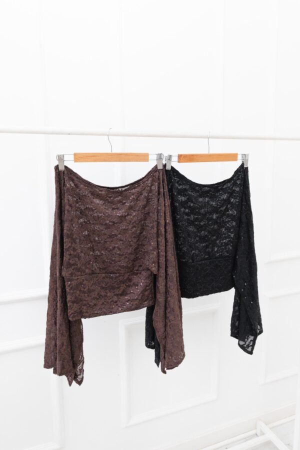 PONCHO COCO TUL LENTEJUELAS