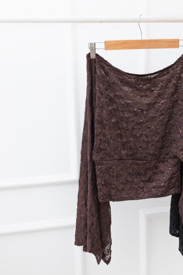 PONCHO COCO TUL LENTEJUELAS